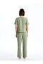 Women's V-Neck Pajama Set (S5) - 4