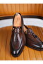 Men's Premium Spiro Alcohol Opening Leather Cowhide Inner Lining Special Lightweight Eva Sole Corcik Shoes-Bitter Brown - 8