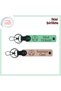 The Key to Friendship, Three Star Name and Surname Special Gift Keychain, Light Green-Puppy Mouth