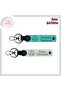 X2 Set, Turquoise-White, Icon of Your Always Being There for Your Lover – Three Star Moon Keychain