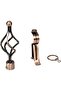 Roman Pole Style Extendable Curtain Rod (Rose Gold, 110 – 200 c - 3