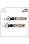Love and Loyalty Icons – Moon Star Themed Keychain for Wedding Anniversary, Powder-Puppy Mouth