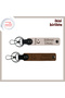 Set, Powder-Brown, Personalized Gift with the Name of Your Lover – Ayyıldız and Türkiye Themed Leather Keychain