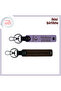 Name Writable Crescent and Turkey Keychain Set – Heart-To-Heart Gift, Purple-Violet-Brown