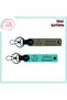 Three Star Name Written Keychain Set, Ash Gray-Turquoise, Meaningful Gift for College Graduates
