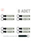 Gift Souvenir Keychain, White & Black, Special for the Whole Class for Transcript Gift, Set of 8