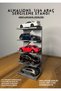 1/64 Scale Vehicle Display Stand (for 5 Vehicles) - Silver Gray - Vehicles Not Included! - 3