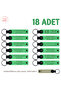 Exclusive for Art Class Students, Set of 18, Personalized Souvenir Keychain, Pistachio Green & S Coffee