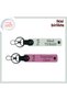 Special Gift – Turkish Text, Name and Surname Can Be Written 2-Piece Keychain, White-Pink