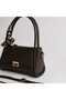 Women's Bag with Handle and Adjustable Strap with Gold Detail + Gift Scarf - 6