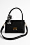 Women's Bag with Handle and Adjustable Strap with Gold Detail + Gift Scarf