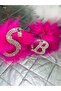 White Feather Letter Set, Backview Ornament and Keychain (Send a Message with the Letter You Want)