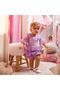 Baby Girl Lilac Lace Detailed Flounced Blouse Shorts Set - 3