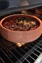 Transparent Glazed Earthenware Pan-Oven Tray Casserole Dish Medium Size 31X9 cm - Compatible with Household Electric Ovens - 6