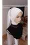 Off-White Veil Scarf Model with Accessories Ready Veil Ready Shawl Ready Turban - 3