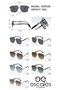 Women's Polarized Protection Metal Frame Sunglasses Esp039 - 4