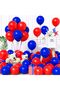25 Piece Blue & Red Balloon Set – Energetic and Eye-Catching Party Decor