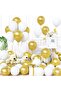 25 Piece Gold & White Balloon Set – Sparkling and Stylish Party Decor