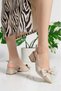 Pointed Toe Bow Detail Women's Heeled Shoes Zy-01 - 2