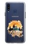 حافظة سيليكون شفافة متوافقة مع هاتف Samsung Galaxy A20S بتصميم المسجد الأقصى