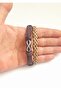 2-Piece Fashion Genuine Leather Bracelet with Infinity Figure - 4