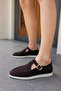 Orbita Women's Brown Real Leather Suede Loafer Shoes