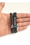 Valknut Axe Figured 2-Piece Fashion Genuine Leather Bracelet - 2