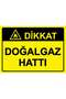Attention Natural Gas Line Isg Warning Sign Pvc A4 21X30 cm
