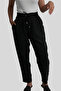 Black Color Fabric Pants - 5