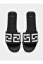 Textured Printed Flat Sandals - 5