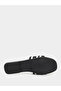 Textured Printed Flat Sandals - 6