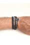 Fashionable Genuine Leather Bracelet with Double Axe Figure 2 - 2