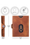 Valencia Tan Card Holder Genuine Leather Wallet Unisex Women Men Rfid Protected - 2