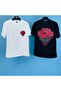 Tmb Triangle Rose Oversize T-Shirt White - 3