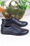 425000 Soft Flexible Comfortable Rubber Laced Genuine Leather Men's Shoes - 2