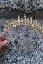Abrienda Gold Bridal Henna Crown Special Occasion Accessory Women's Crown Hair Accessory – Crown, Crystal Stone - 4