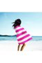 Fuchsia Line Digital Printed Beach Towel Women's Beach Towel Sea Towel Beach Towel - 5