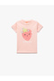 Cotton Short Sleeve Skinny Fit Crew Neck Strawberry Printed T-Shirt