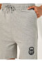 Graphic Print Raw-Edge Hem Shorts - 3