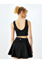 Slim Fit V Neck Sleeveless Sports Bra - 4