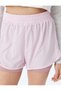 Color Block Sports Shorts with High Waist Leggings and Elastic Waist - 5