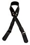 Angel Bag Accessory Single Layer Faux Leather Black Bridge Bag Handle Light Gold Metal - 3