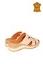 Venus 2409904Y Genuine Leather Women's Anatomical Slippers Beige Ç - 6