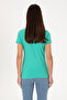 Women's Mint Basic Polo Neck T-Shirt 50300830-Vr090 - 5