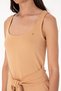 Women's Camel Sleeveless Crew Neck Midi Length Knitted Dress 50306676-Vr015 - 6