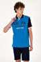 Men's Regular Fit Polo Neck Cobalt Blue T-Shirt 50299803-Vr077 - 3