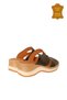 Venus 2409904Y Genuine Leather Women's Anatomical Slippers Black Ç - 5