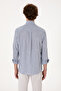 Men's Navy Blue Long Sleeve Shirt 50300182-Vr033 - 5