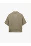 Textured Classic Collar Short Sleeve Shirt - 4