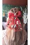 Women's Ribbon Figure Red Tulle Latch Buckle - 2